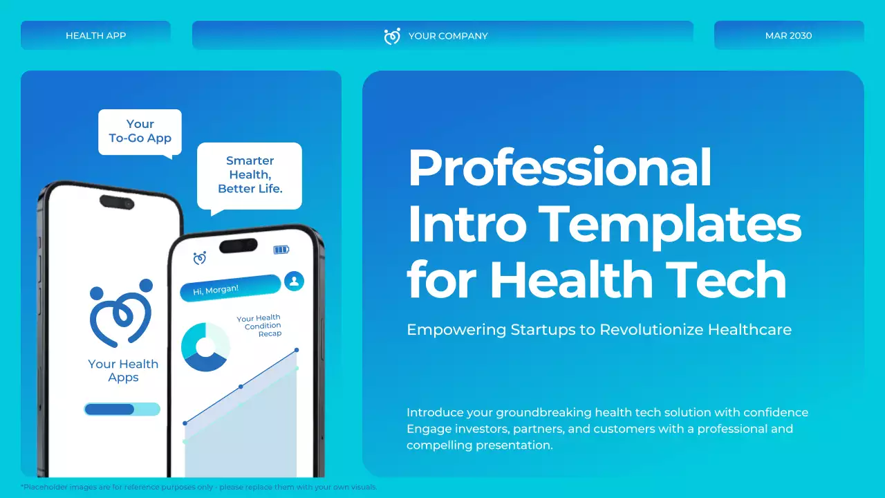 Blue White Modern Health Tech Introduction Presentation