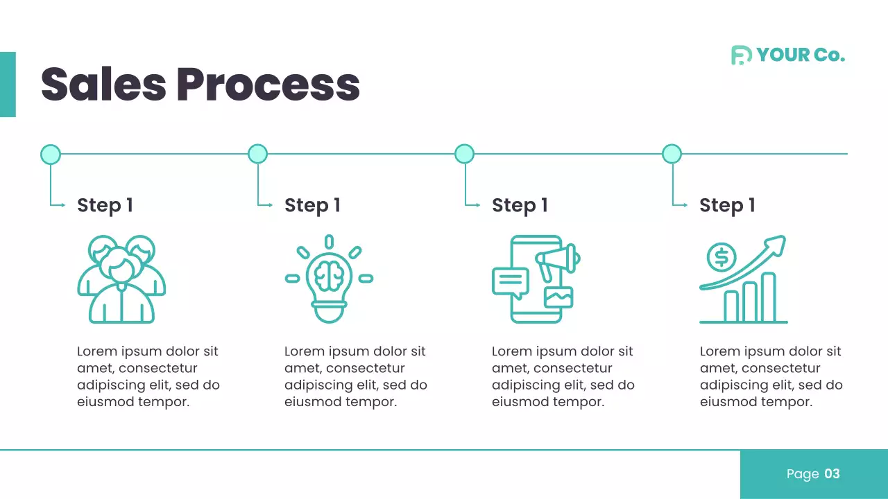 Teal Modern Sales Training Presentation