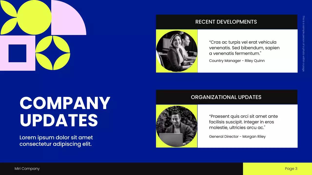 Blue Geometric Town Hall Meeting Presentation