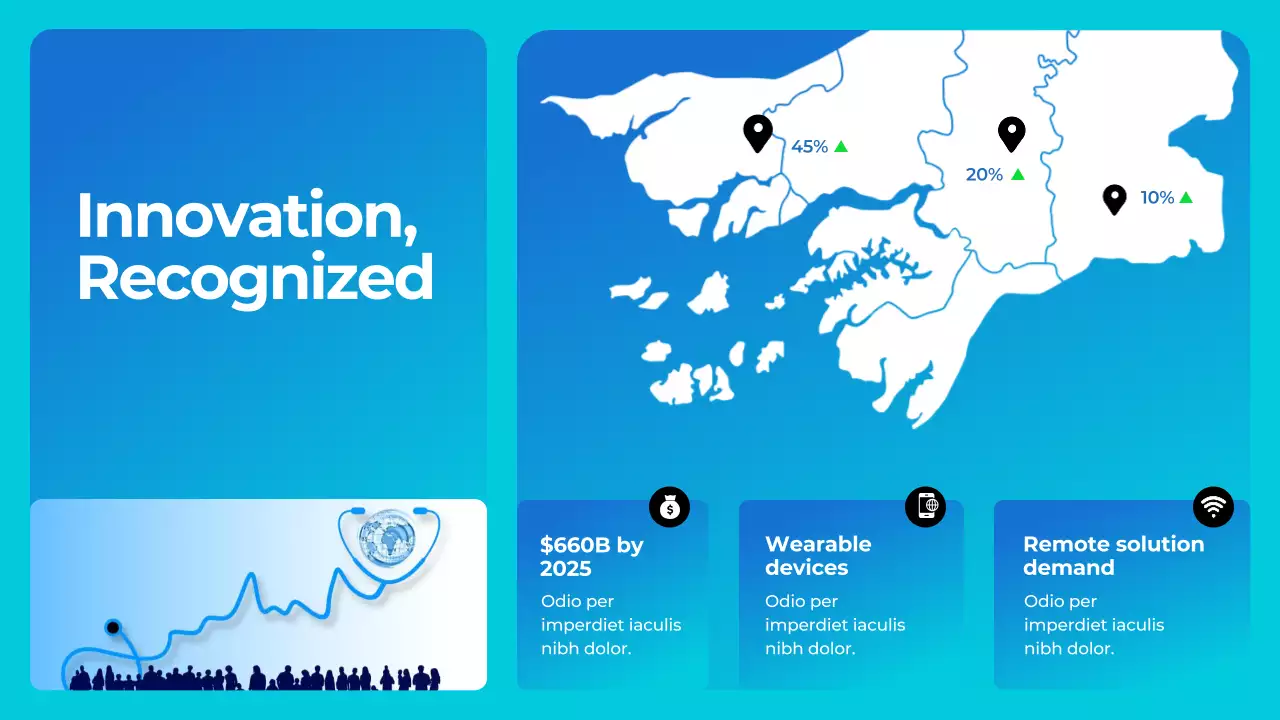 Blue White Modern Health Tech Introduction Presentation