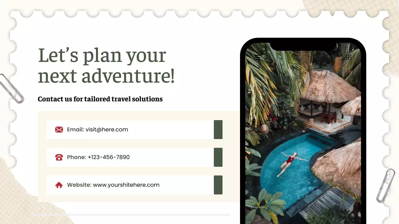 Green Rustic Travel Promotion Presentation