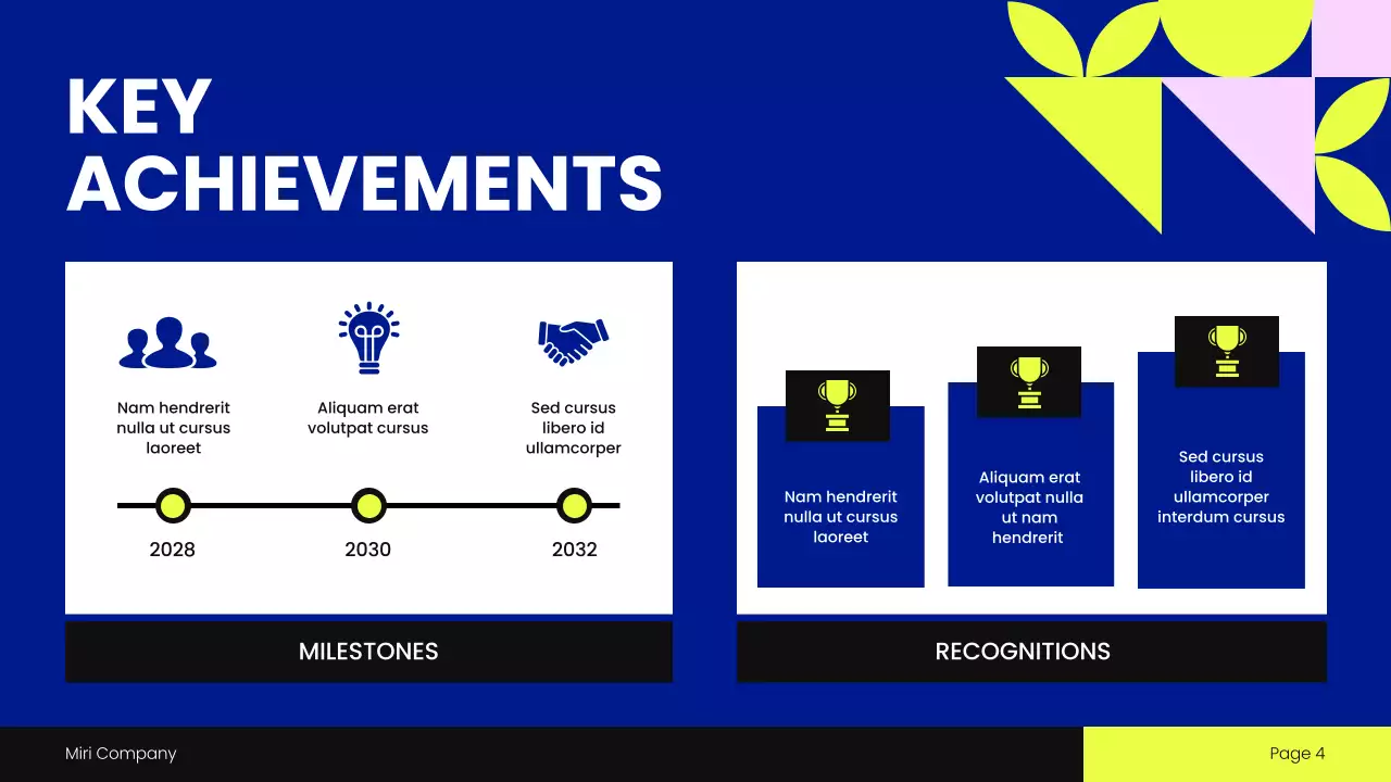 Blue Geometric Town Hall Meeting Presentation