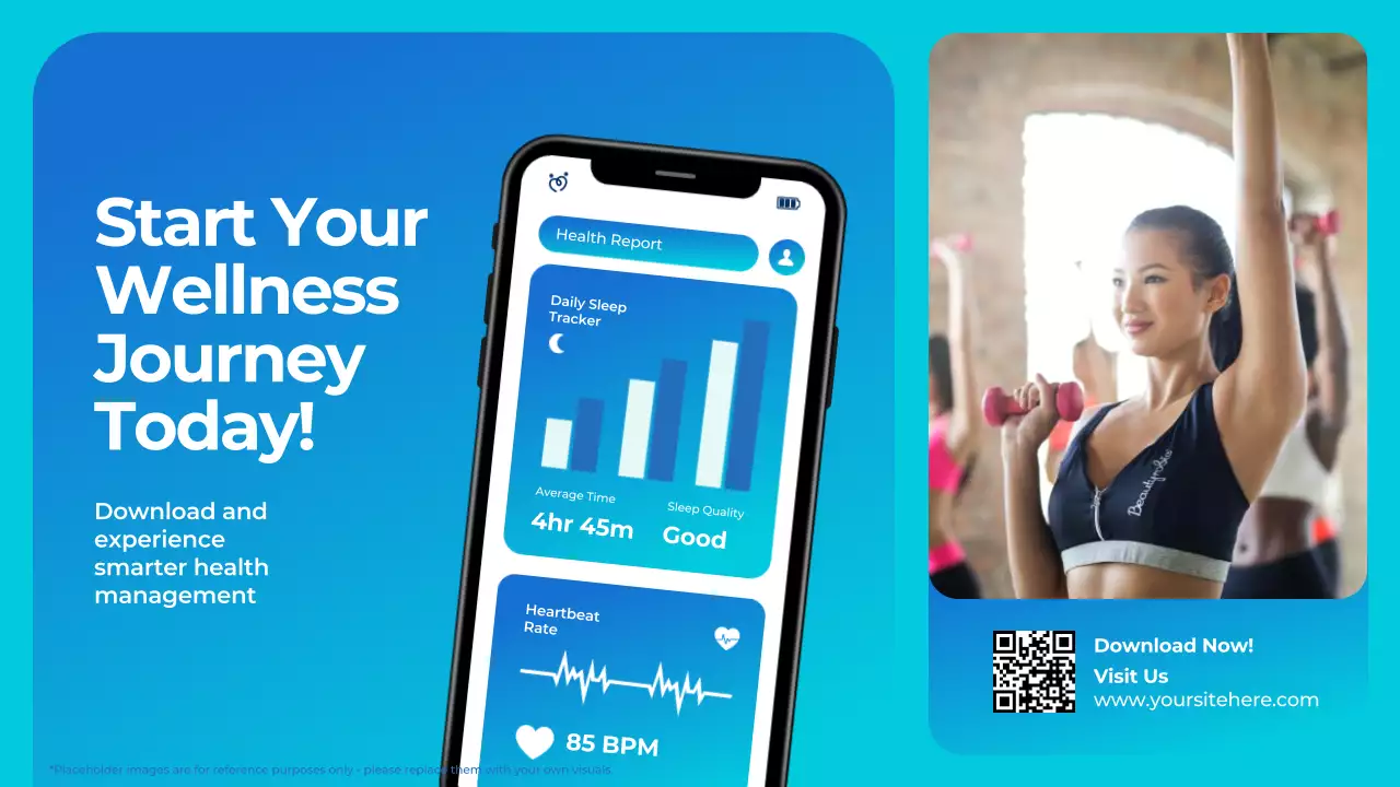 Blue White Modern Health Tech Introduction Presentation