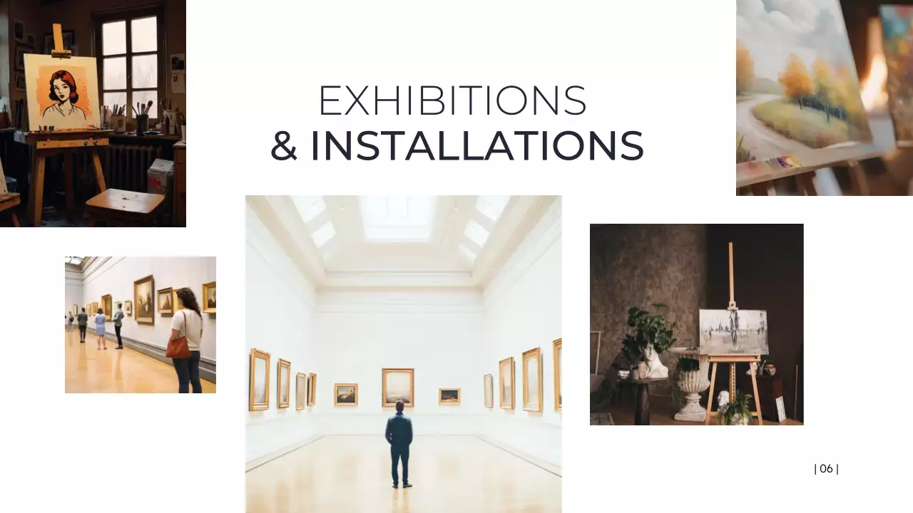 Black Minimal Art Portfolio Presentation