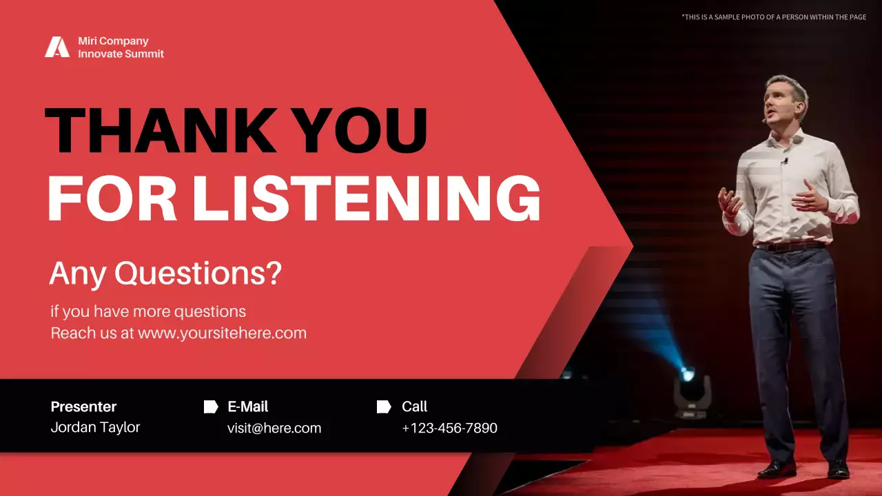 red professional business webinar announcement