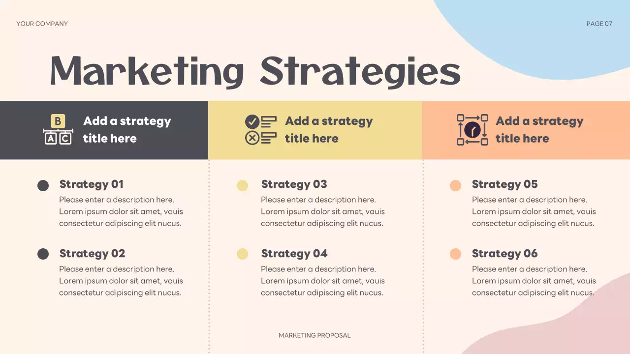 Beige Abstract Marketing Proposal Presentation