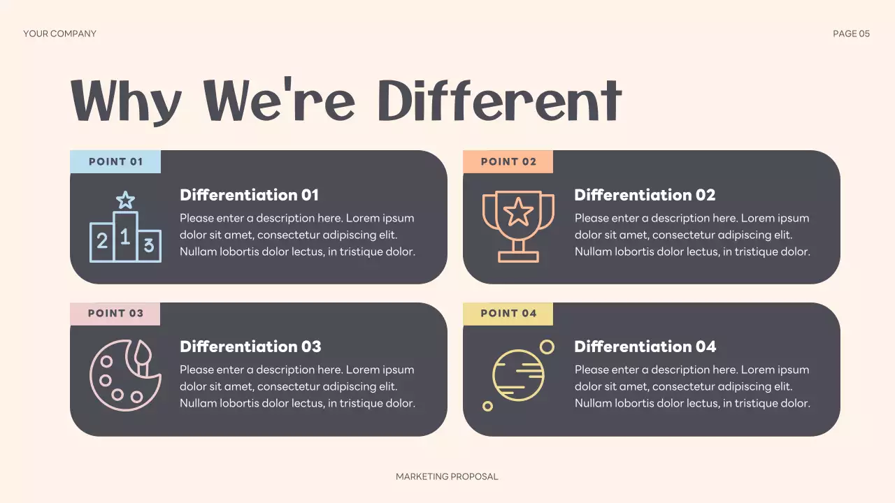 Beige Abstract Marketing Proposal Presentation