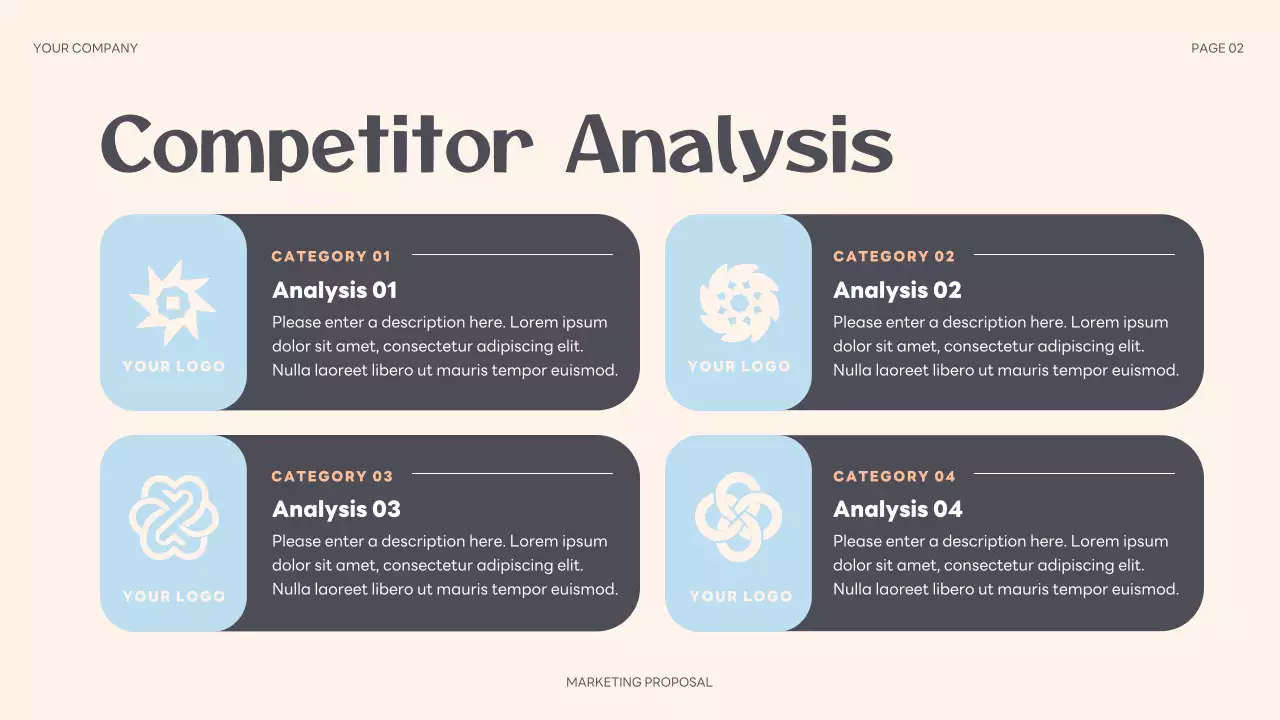 Beige Abstract Marketing Proposal Presentation