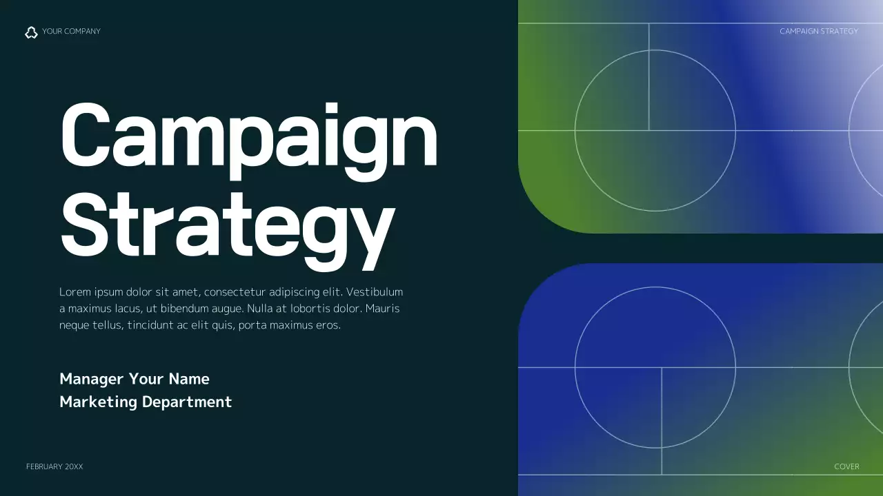 Green Modern Marketing Plan Presentation