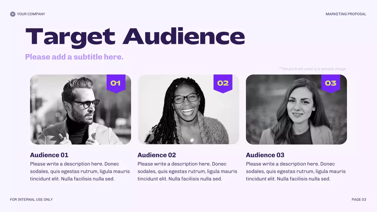 Purple Modern Marketing Proposal Presentation