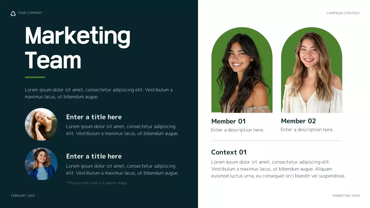 Green Modern Marketing Plan Presentation