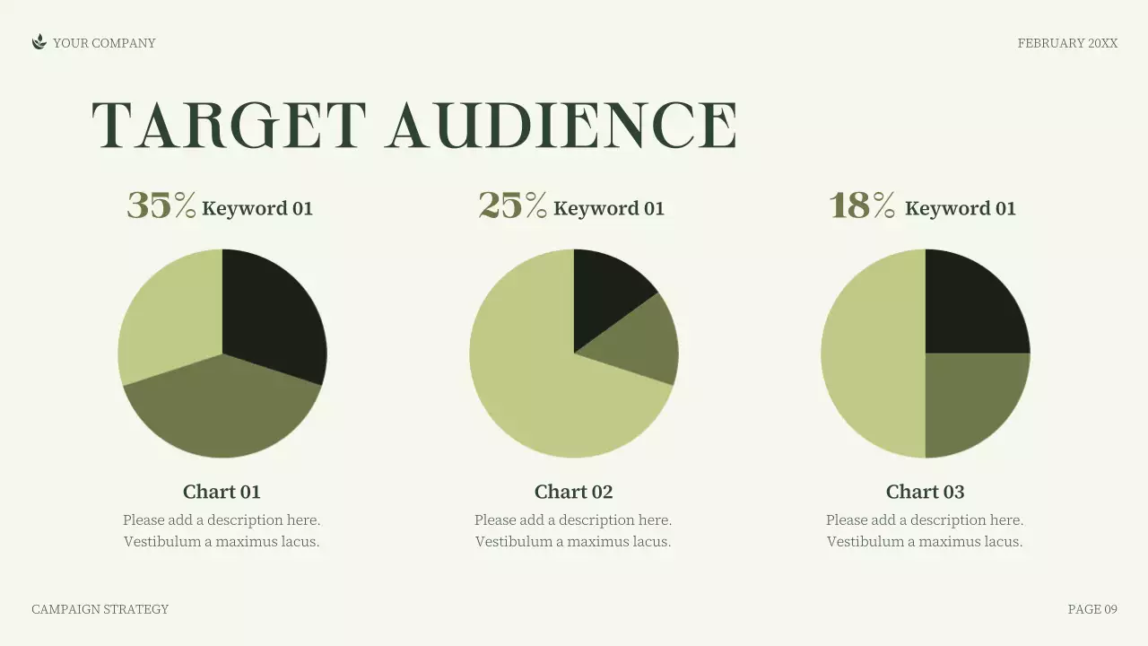 Green Minimalist Business Campaign Strategy Presentation