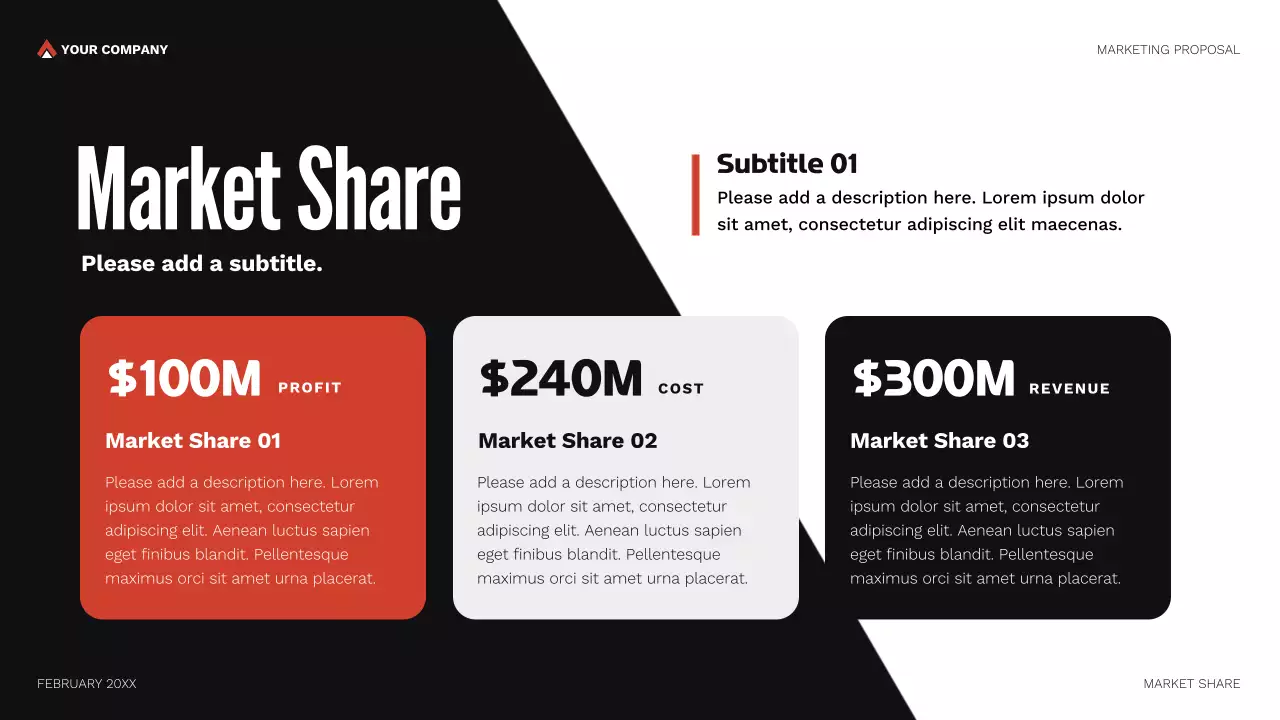 Red Geometric Marketing Proposal Presentation