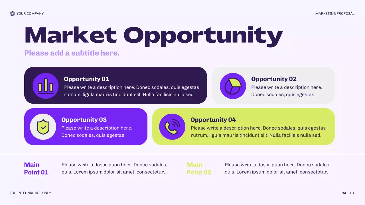 Purple Modern Marketing Proposal Presentation