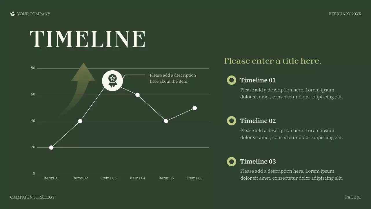 Green Minimalist Business Campaign Strategy Presentation