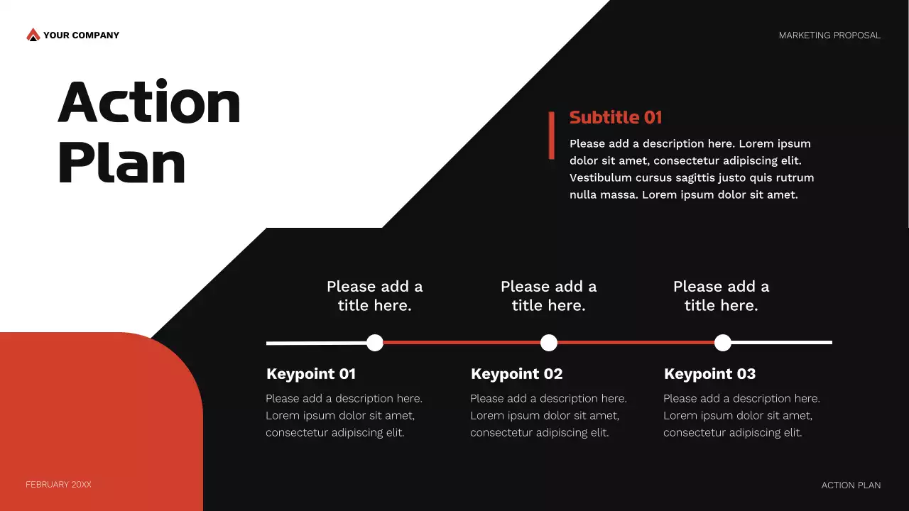 Red Geometric Marketing Proposal Presentation