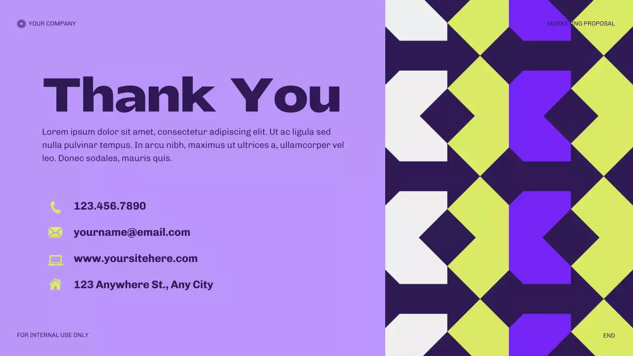 Purple Modern Marketing Proposal Presentation