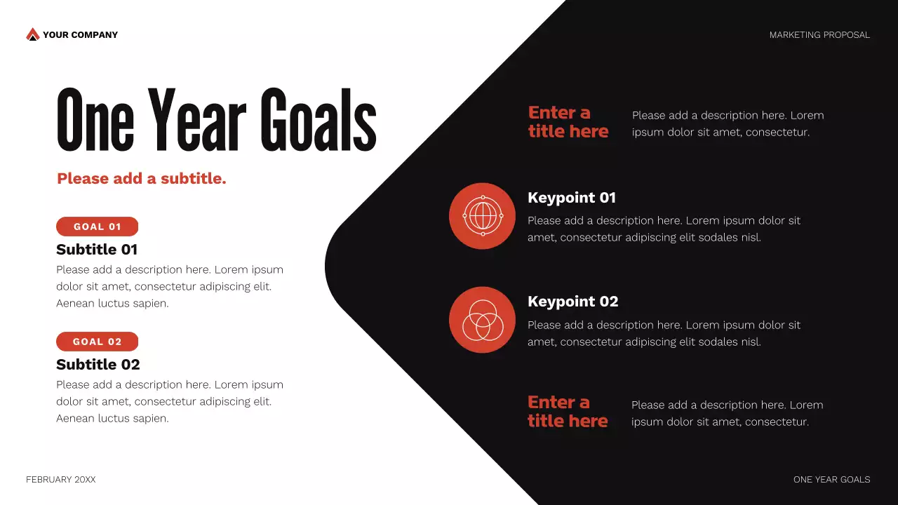 Red Geometric Marketing Proposal Presentation