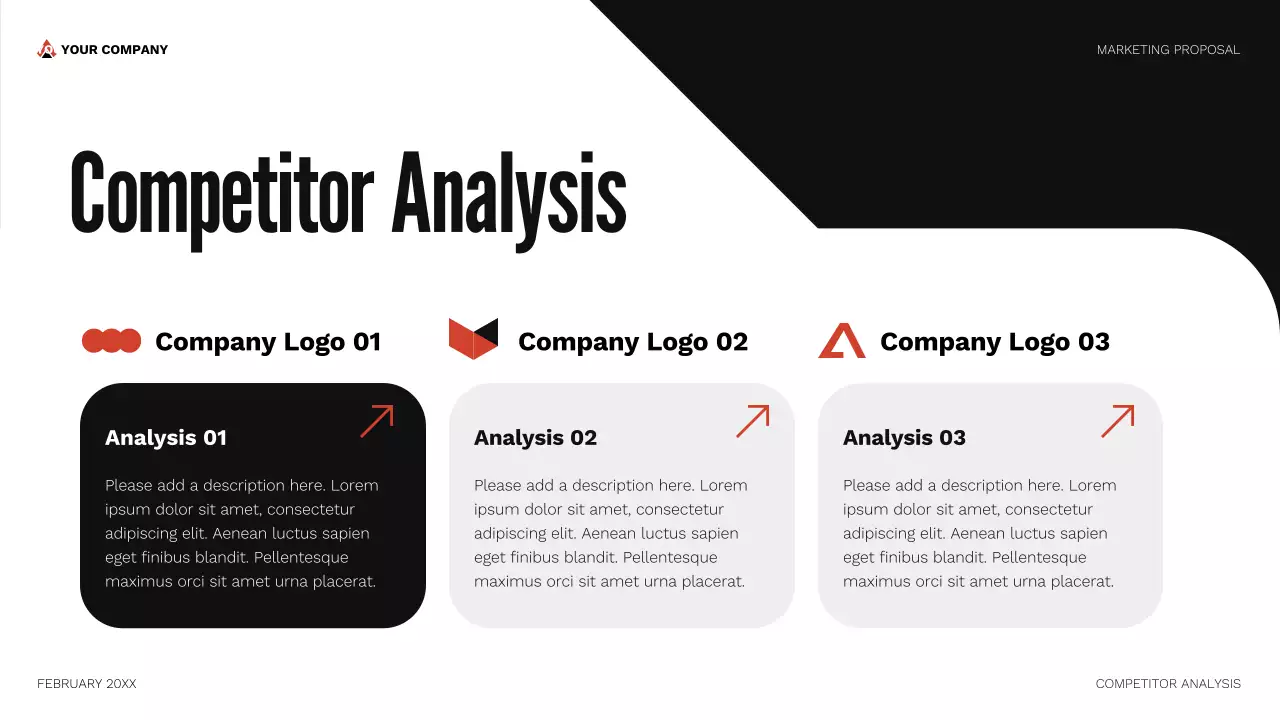 Red Geometric Marketing Proposal Presentation
