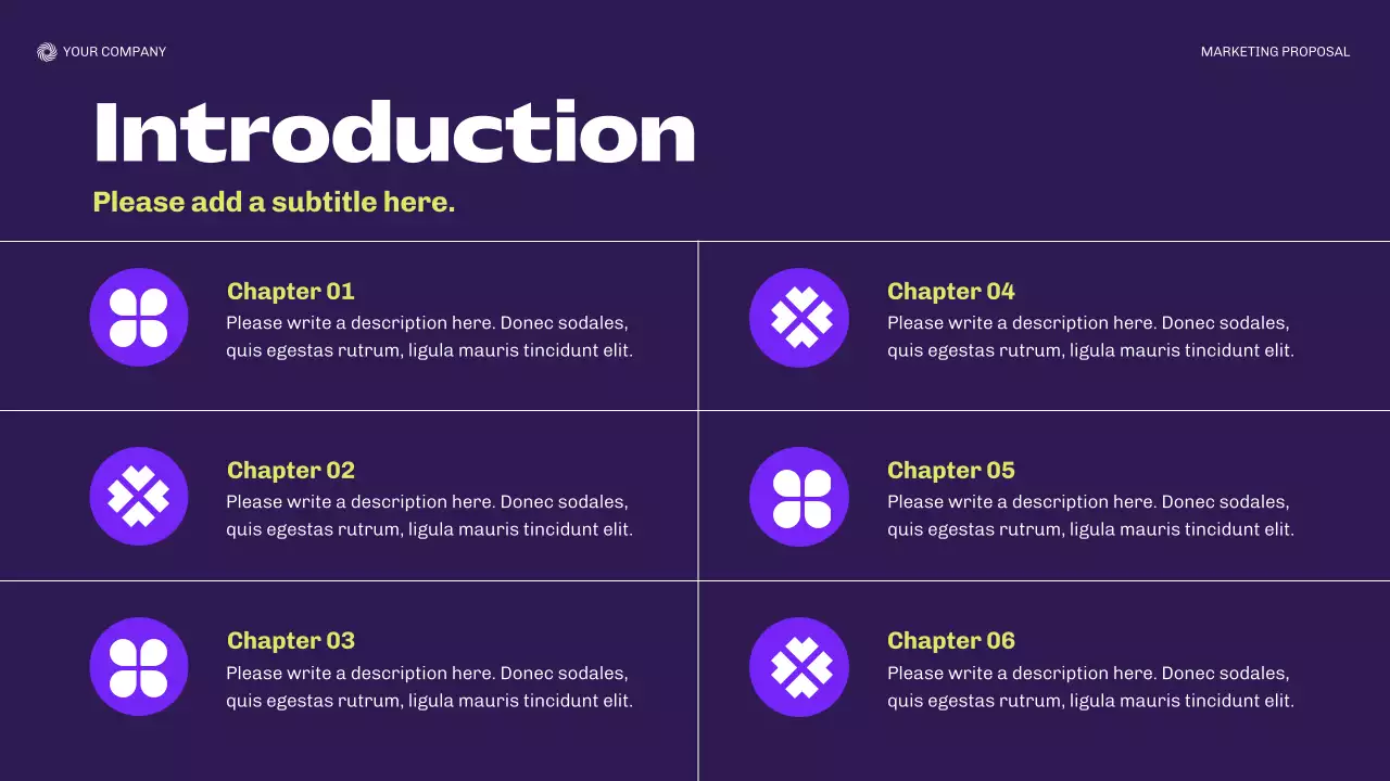 Purple Modern Marketing Proposal Presentation