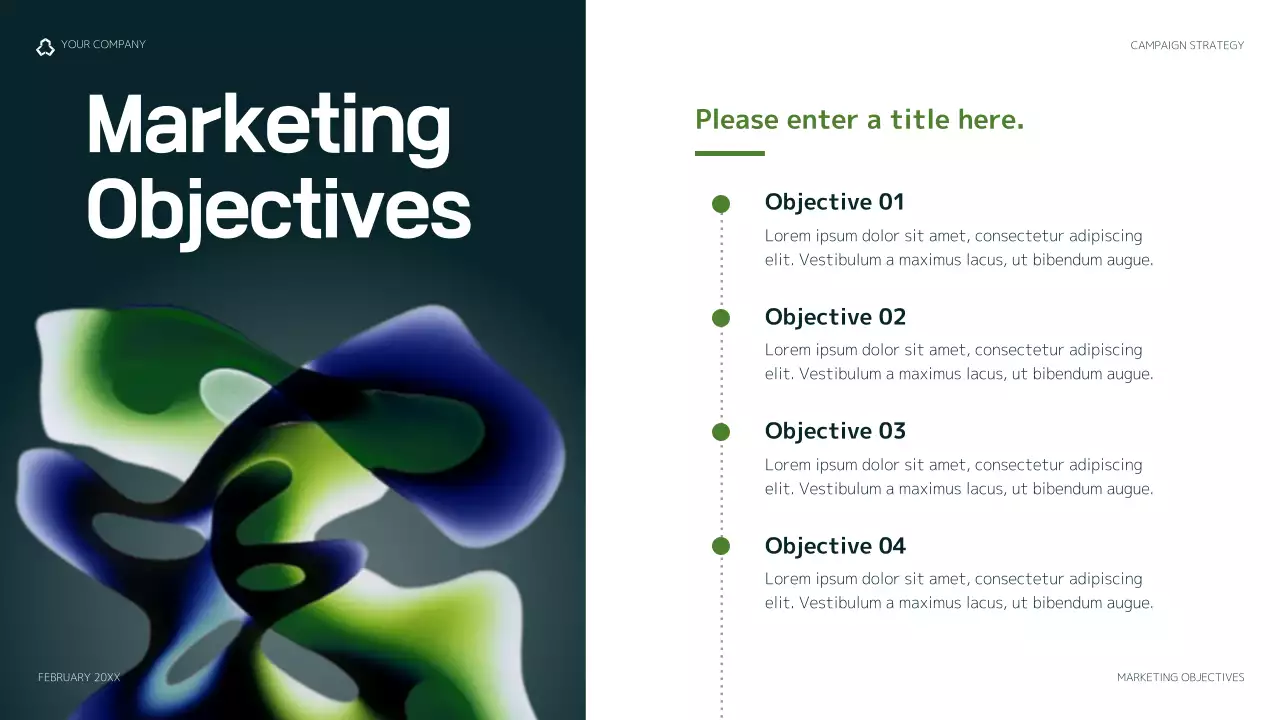 Green Modern Marketing Plan Presentation