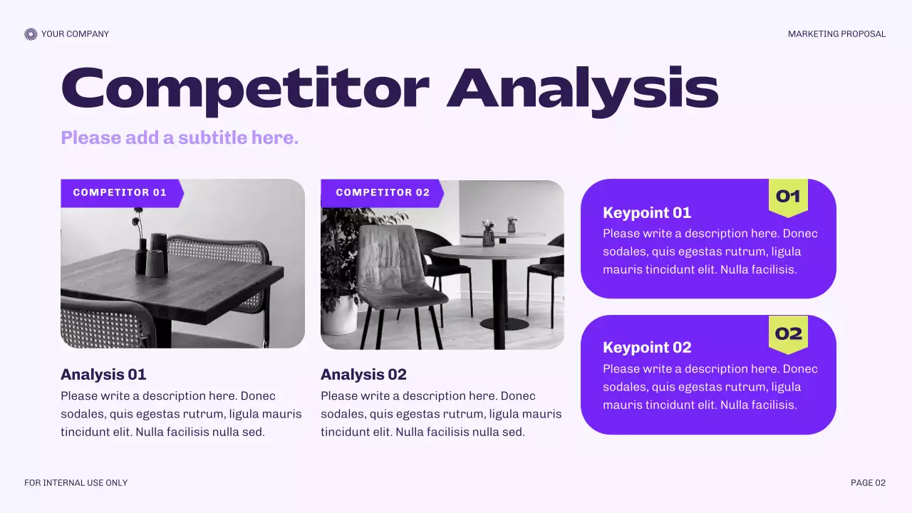 Purple Modern Marketing Proposal Presentation