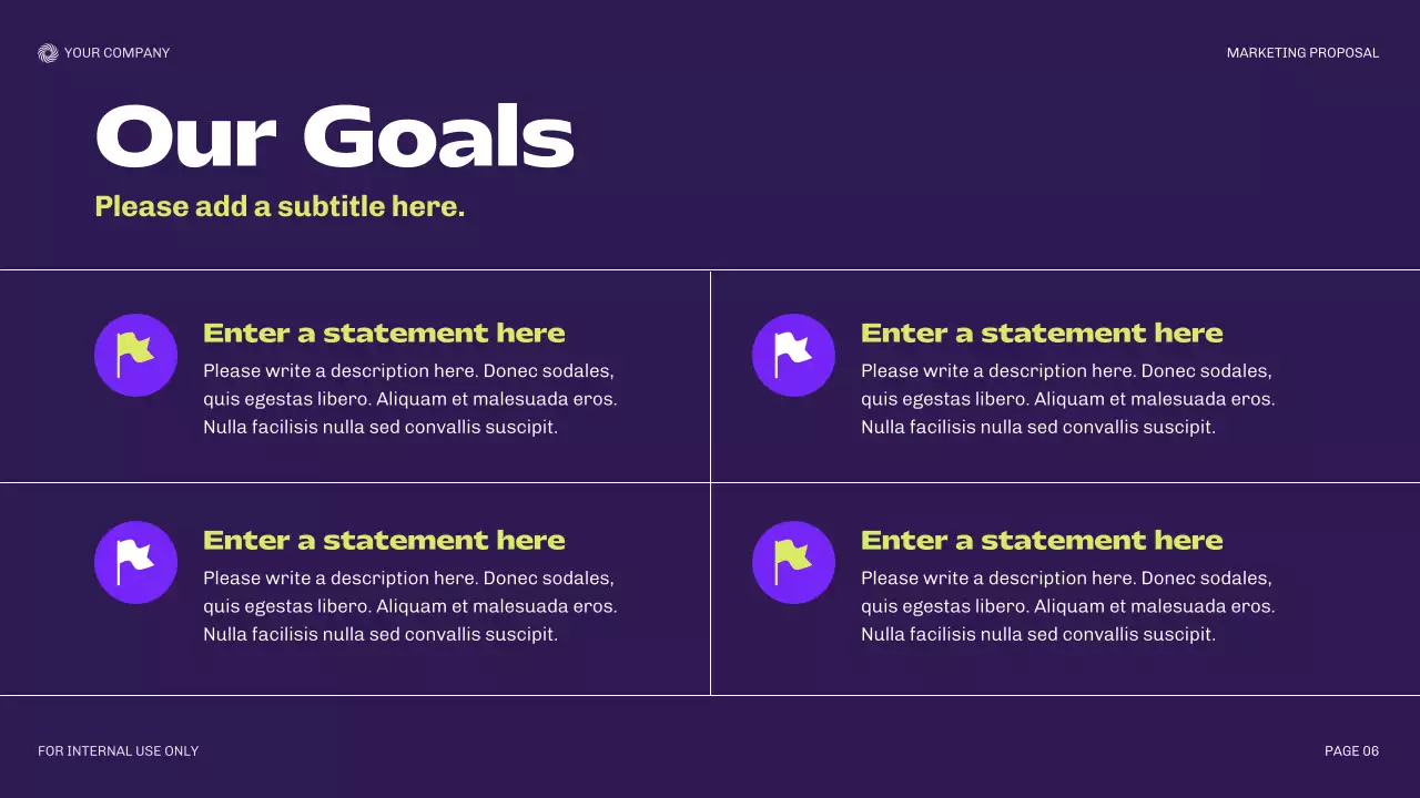 Purple Modern Marketing Proposal Presentation