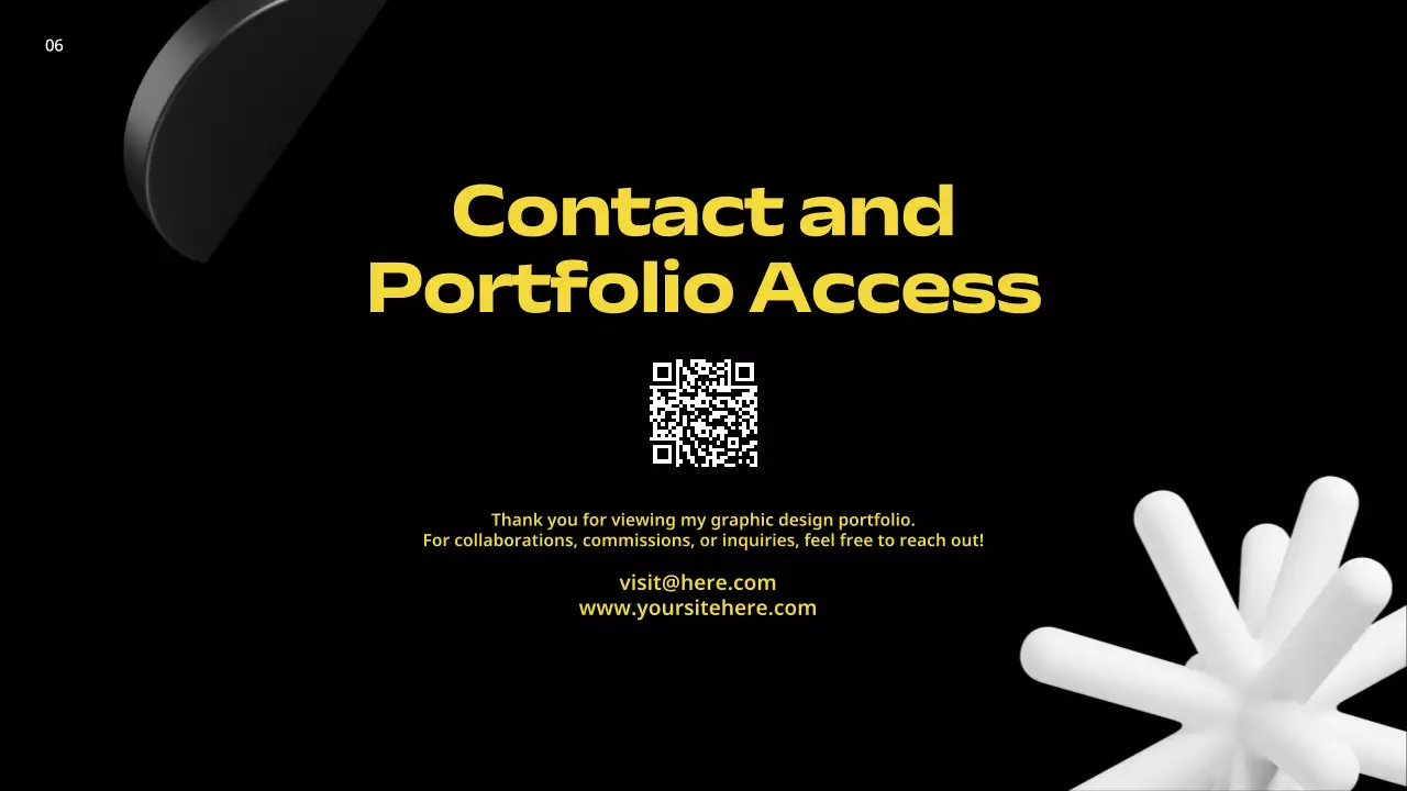 노란색 대담한 디자인 포트폴리오