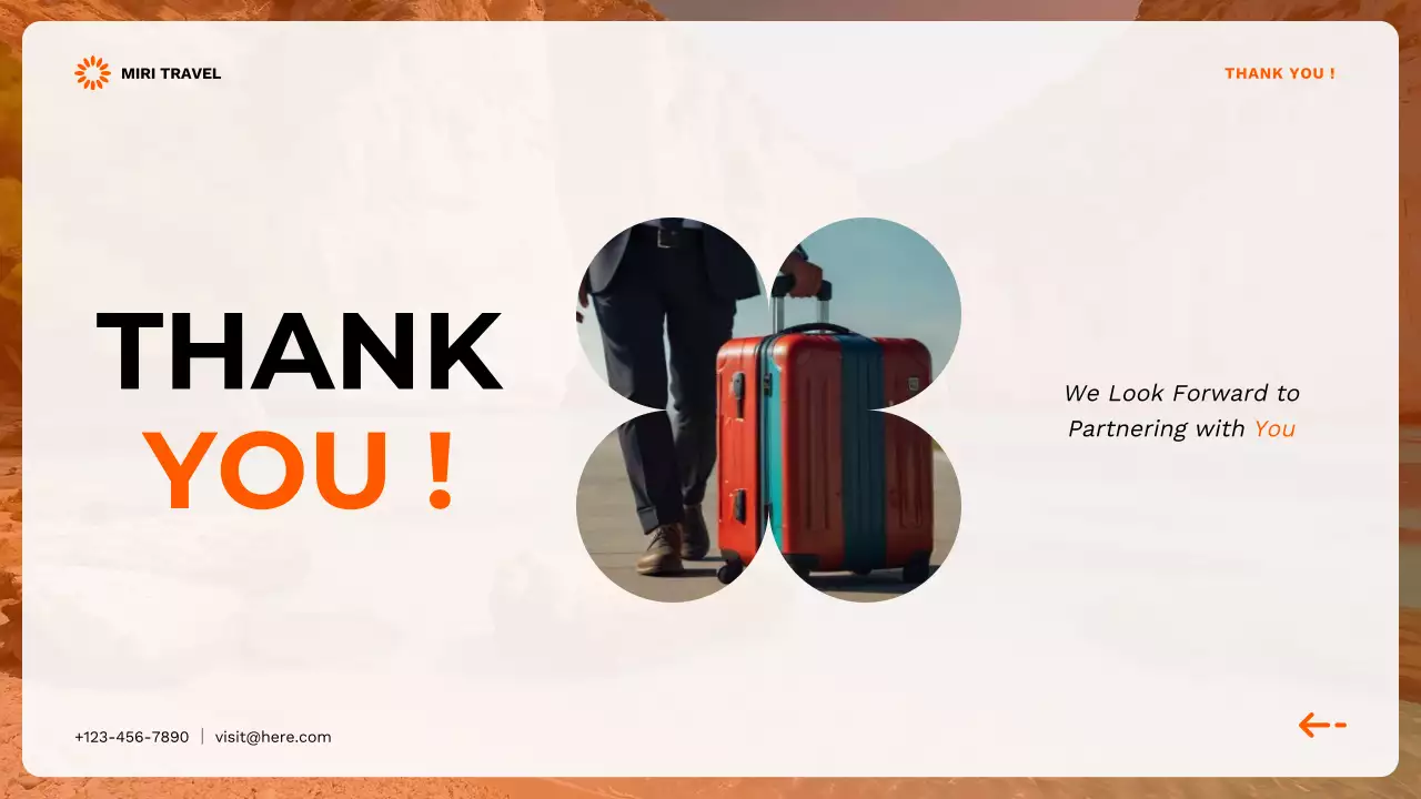 Orange Modern Travel Agency Promotion Presentation