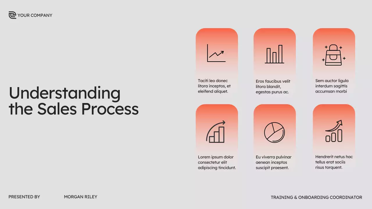 Orange Modern Sales Training Presentation