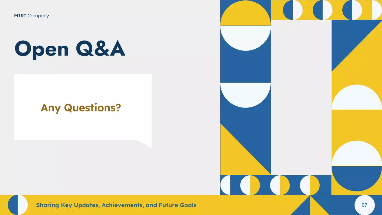 Blue Geometric Town Hall Meeting Presentation