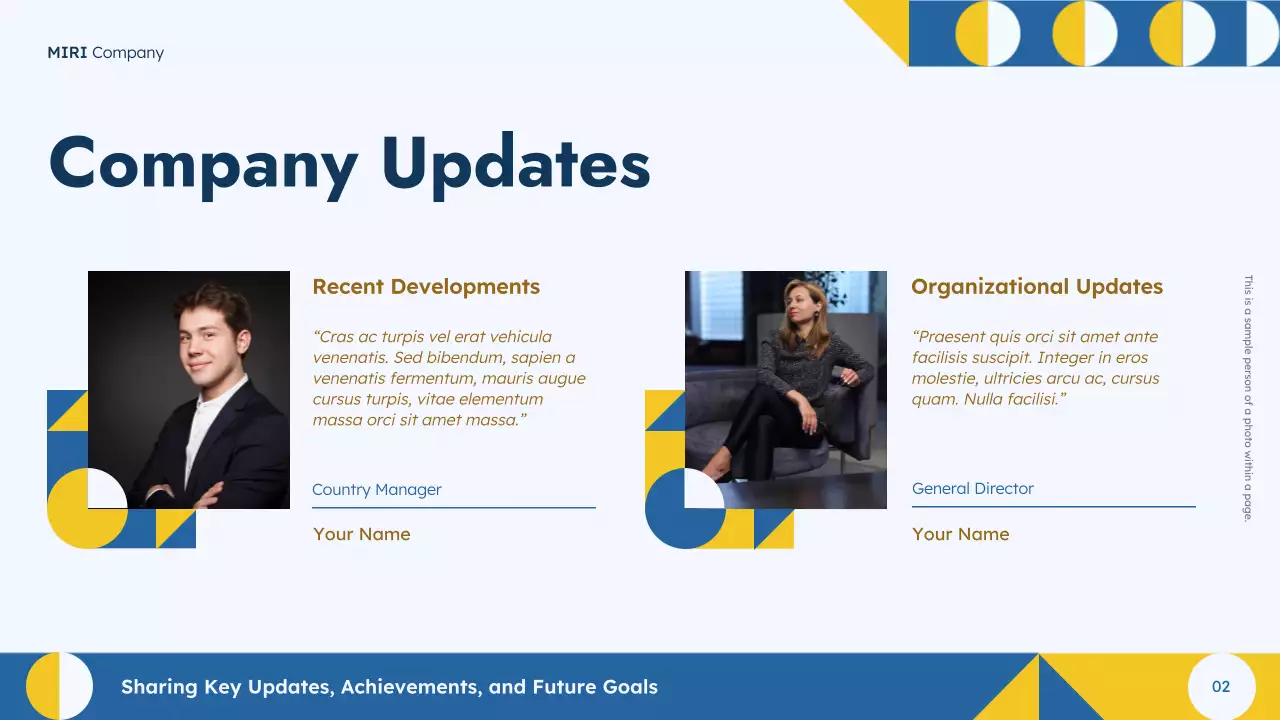 Blue Geometric Town Hall Meeting Presentation