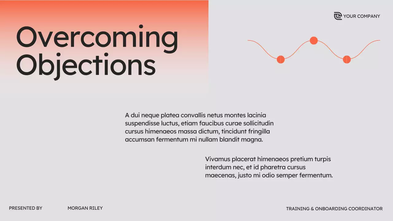 Orange Modern Sales Training Presentation