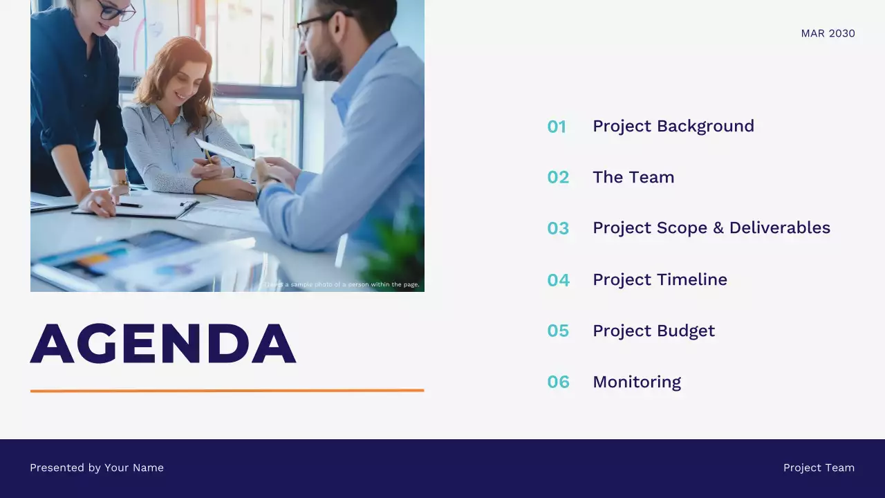 Blue Modern Minimalist Business Presentation