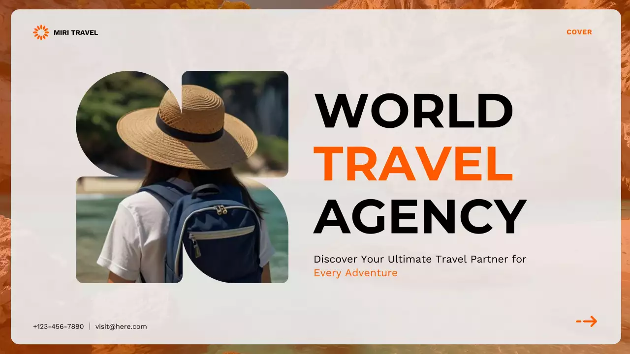 Orange Modern Travel Agency Promotion Presentation