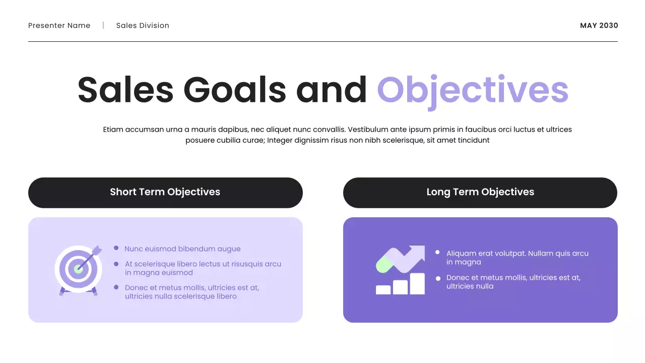Purple and Mint Modern Sales Strategy Presentation