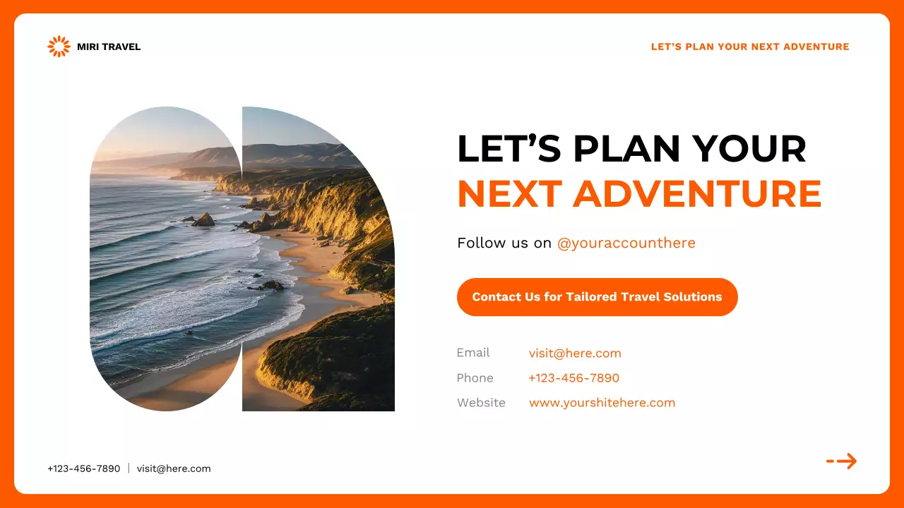 Orange Modern Travel Agency Promotion Presentation