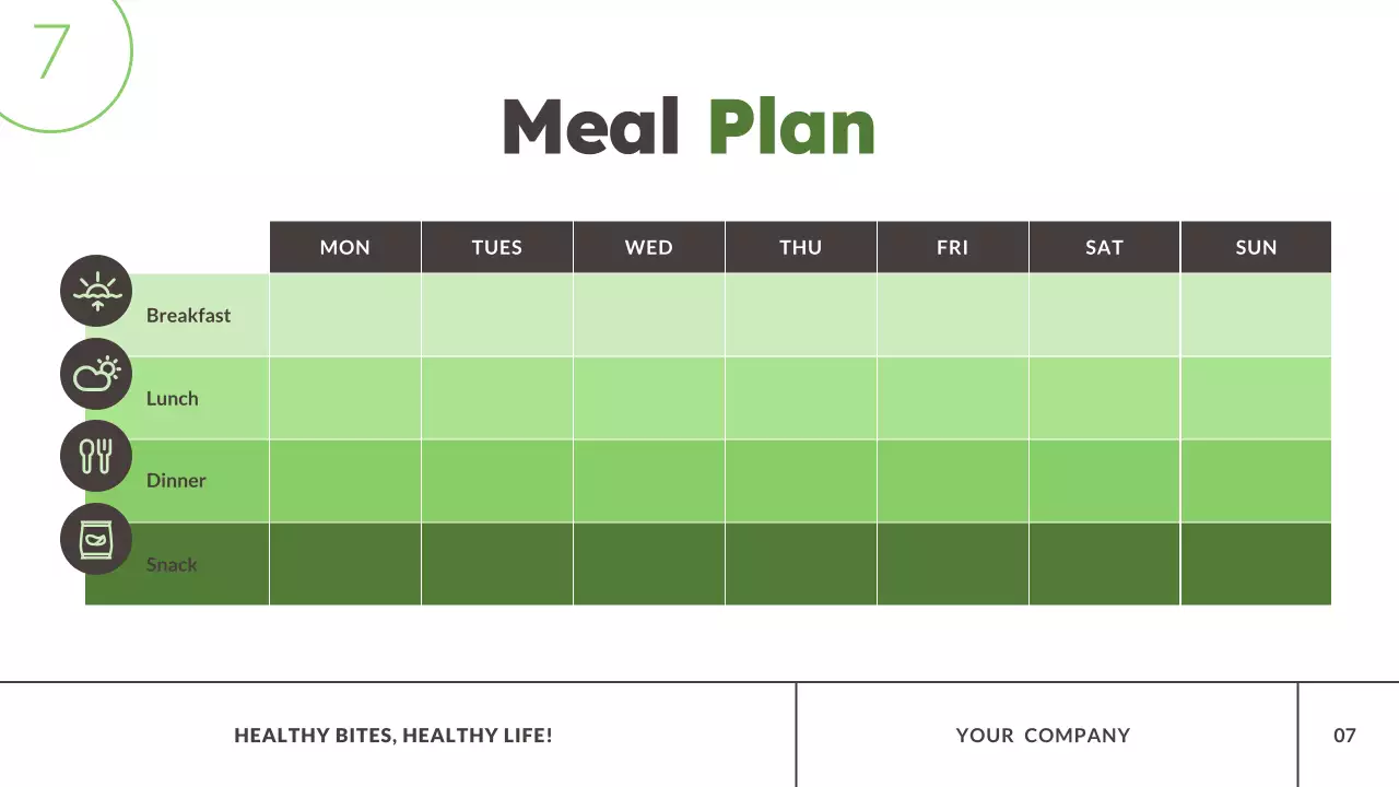 Green Modern Food Tracker Presentation