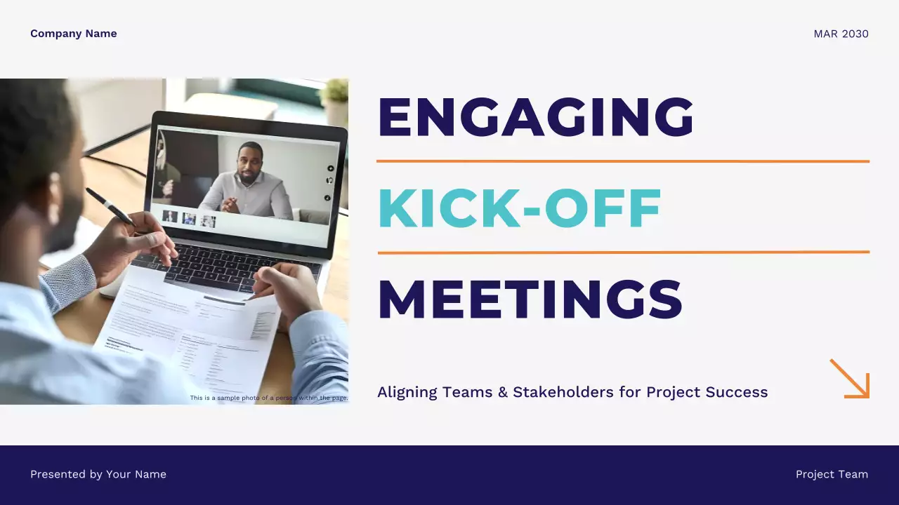 Blue Modern Minimalist Business Presentation