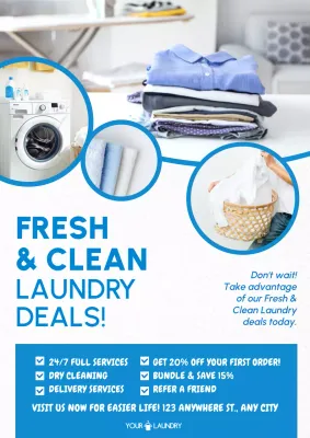Blue Laundry Promotion Poster