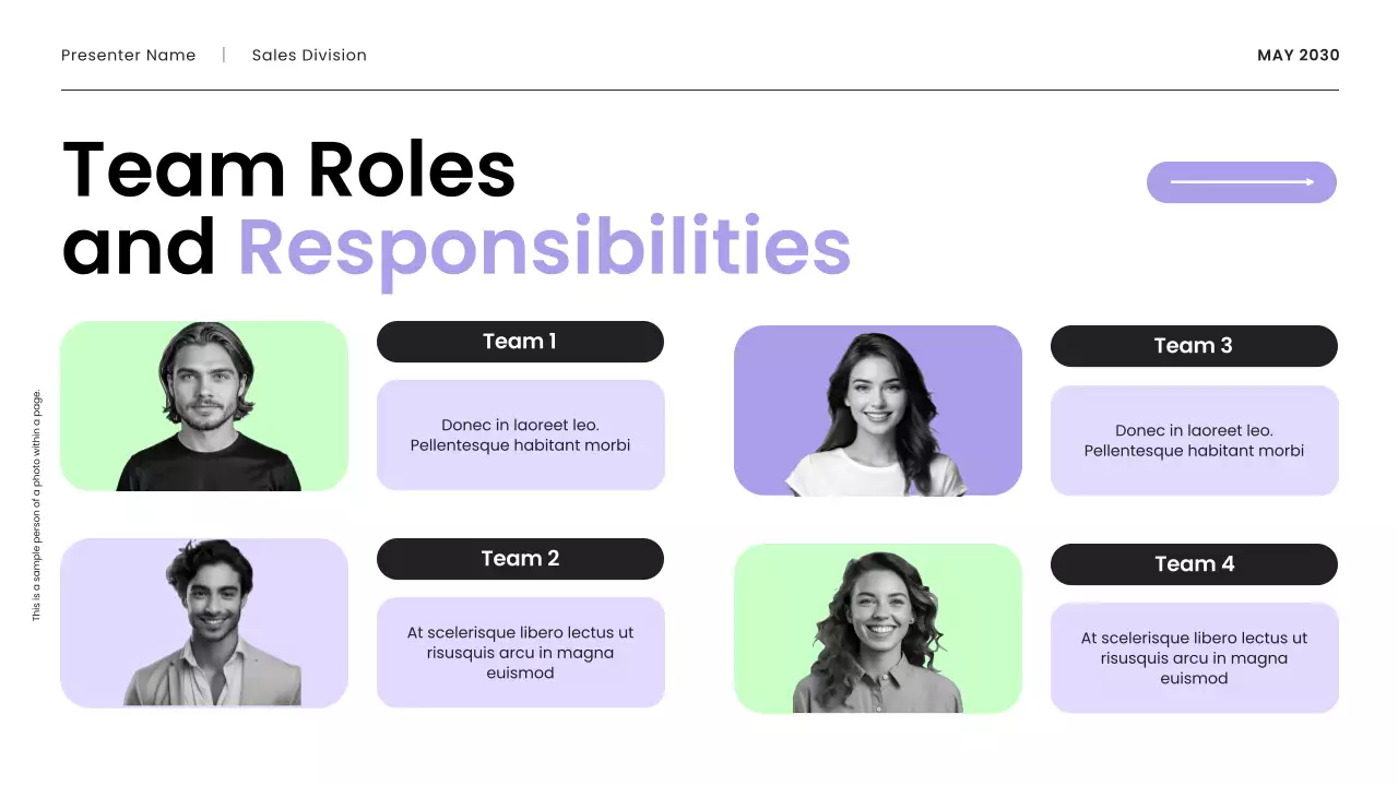 Purple and Mint Modern Sales Strategy Presentation