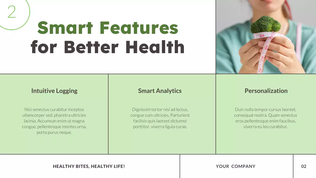 Green Modern Food Tracker Presentation