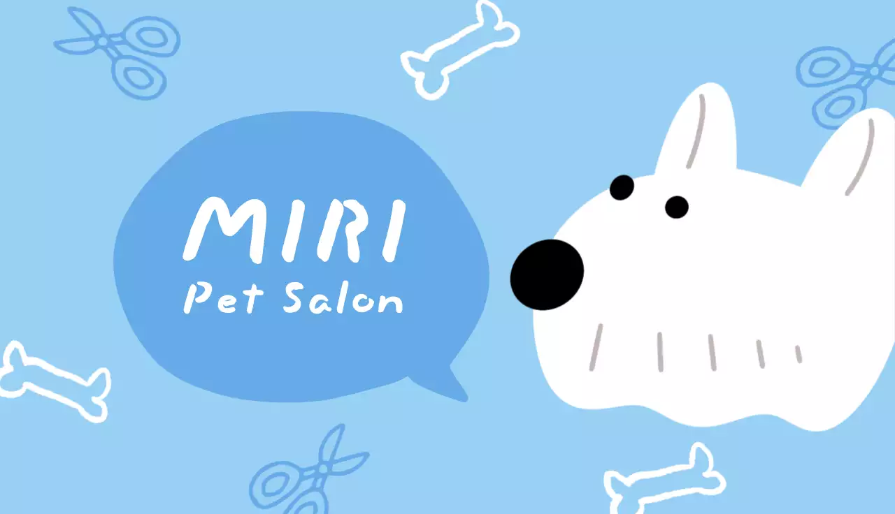 水色 子供向け 紹介カード ショップカード