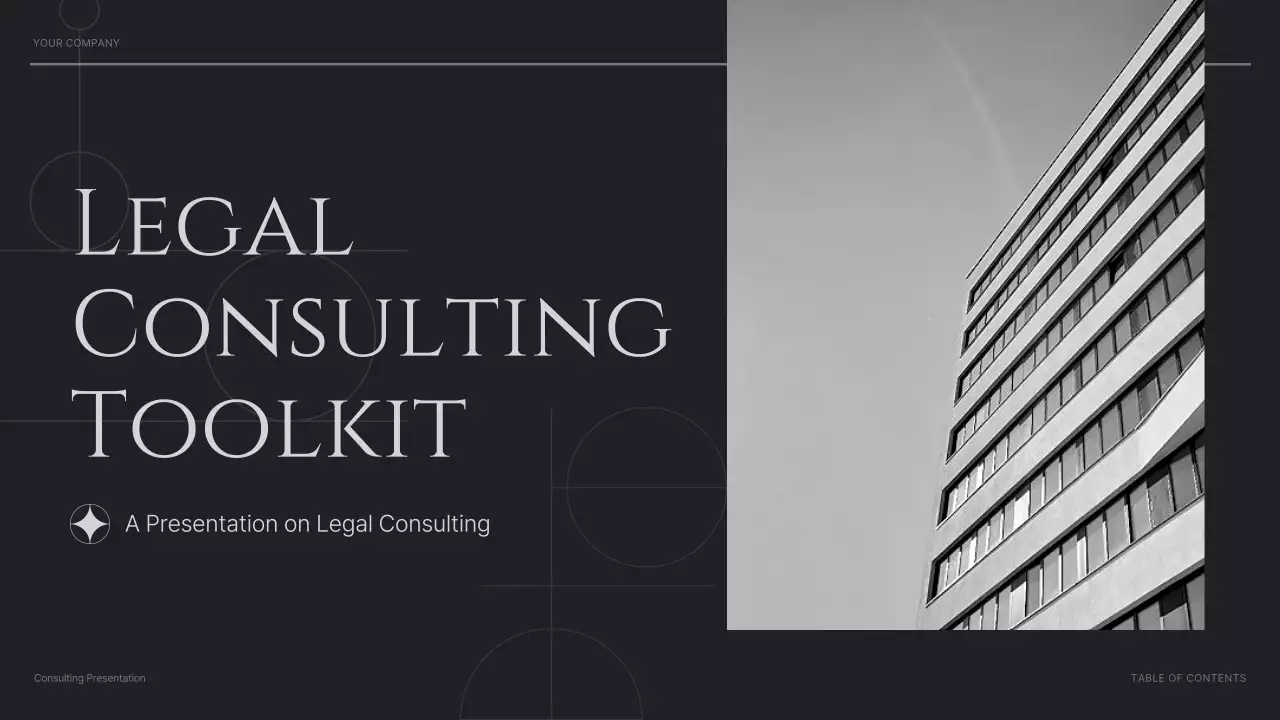 Grayscale Modern Legal Consulting Presentation