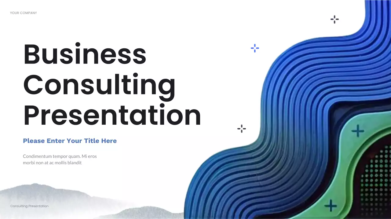 Blue Abstract Business Consulting Presentation