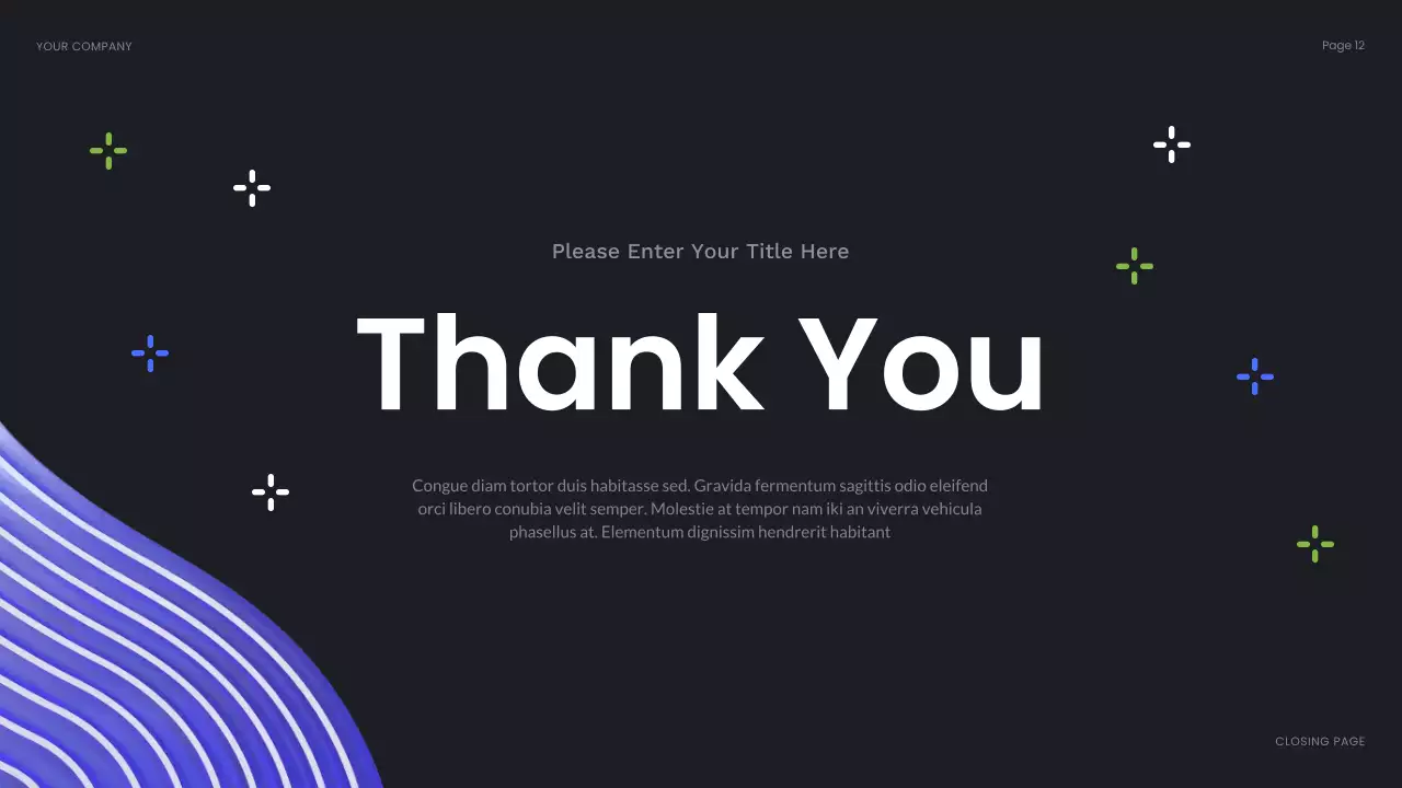 Apresentação de Consultoria Empresarial Blue Abstract