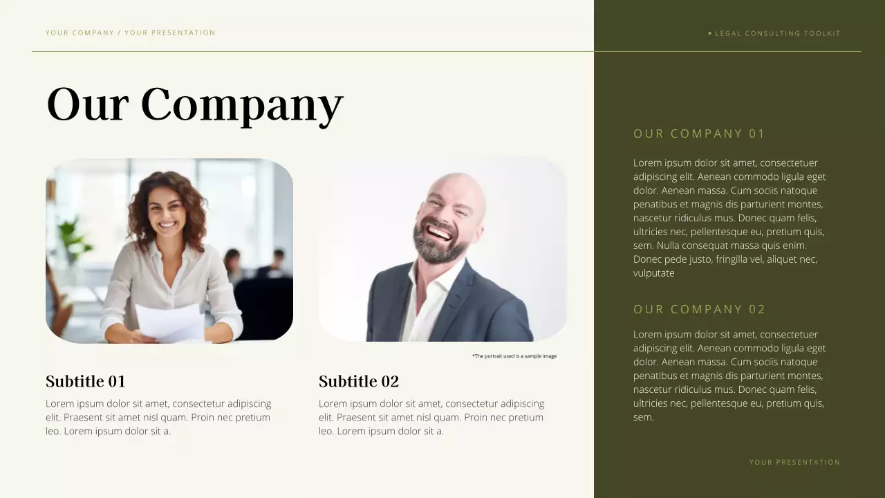 Green Professional Legal Consulting Presentation