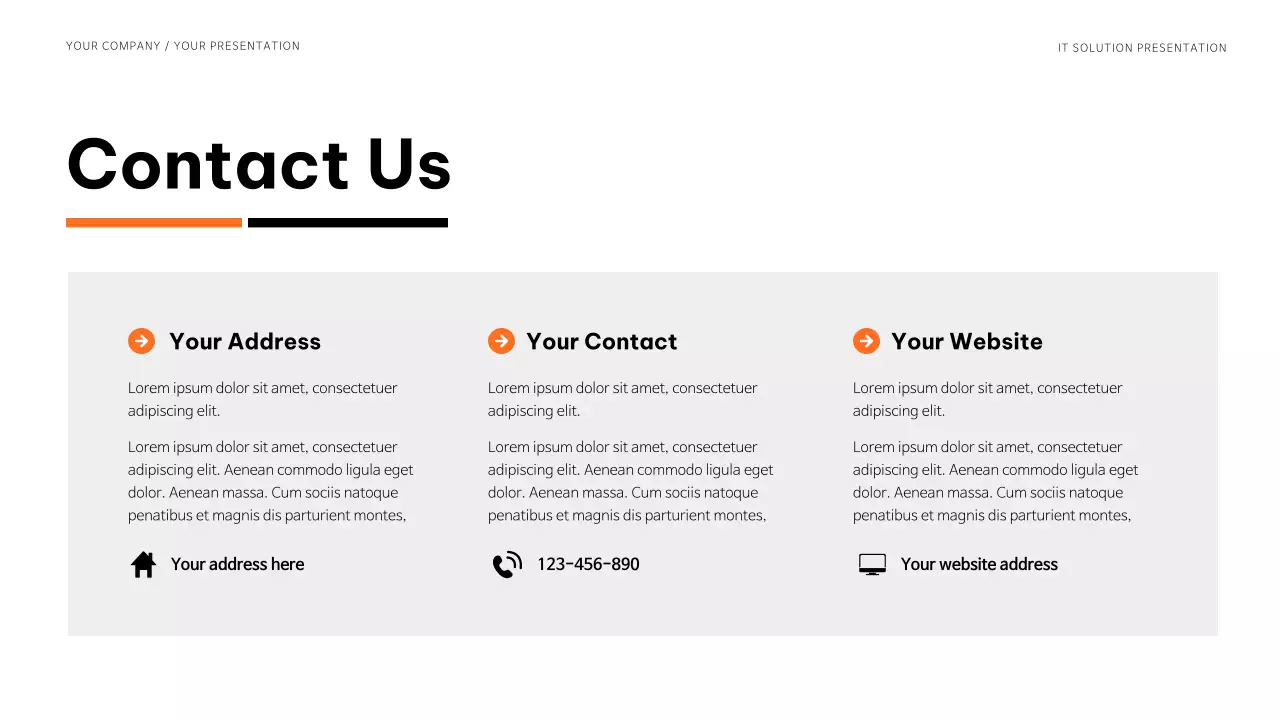 Blue Modern IT Solution Presentation