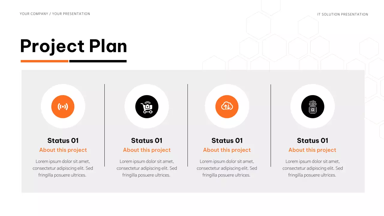 Blue Modern IT Solution Presentation