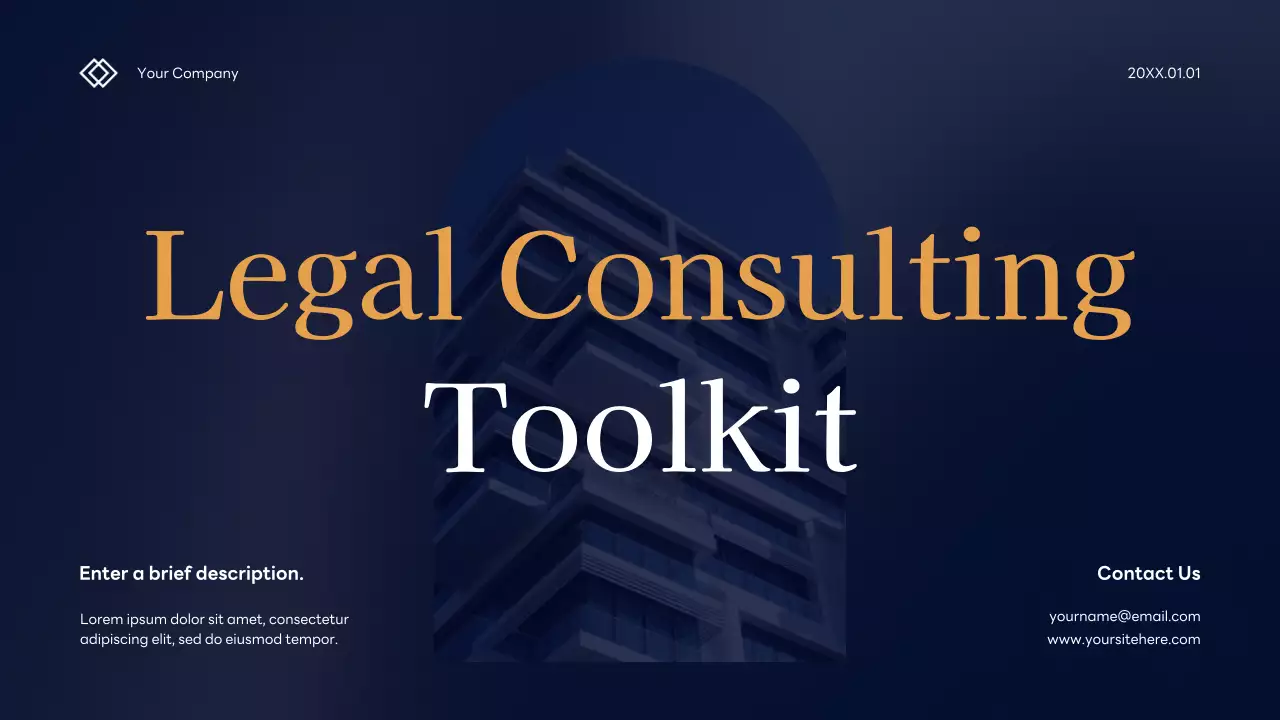 Navy Modern Legal Consulting Presentation